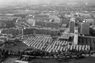München: Blick vom Fernsehturm Richtung Norden, Olympisches Dorf