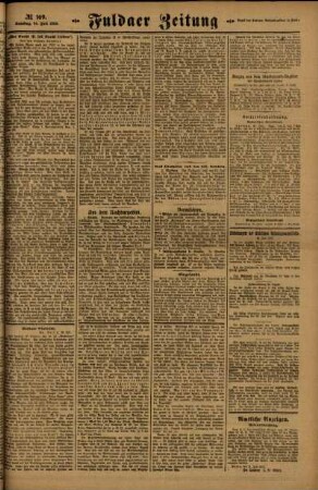 Zweite Ausgabe vom Samstag, den 24. Juli 1920.