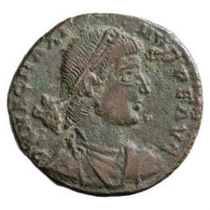 Münze, Aes 2, 25. August 383 - 28. August 388 n. Chr.