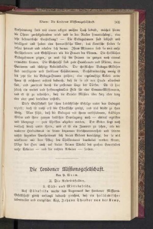 Die Londoner Missionsgesellschaft