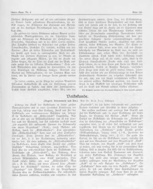 Volkskunde.
