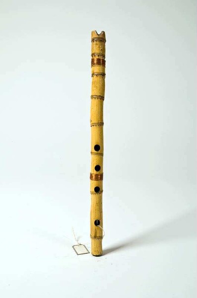 open longitudinal flute with finger holes