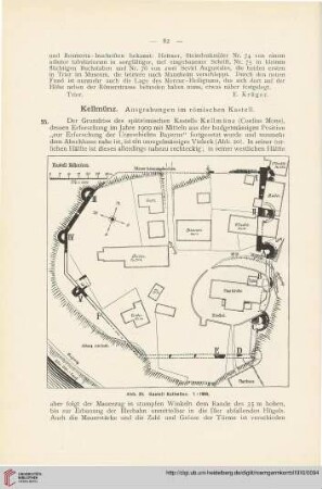 3: Kellmünz : Ausgrabungen im römischen Kastell