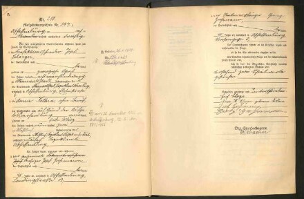 Standesamtsbuch der Stadt Aschaffenburg: Eheschließungen 252/1930 - 130/1931