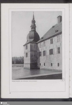Schloß Lembeck, Kreis Recklinghausen. Turm am Herrenhaus