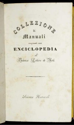 1: Manuale Della Storia Naturale, Volume 1