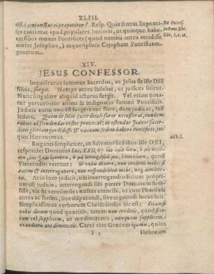XIV. Jesus Confessor.