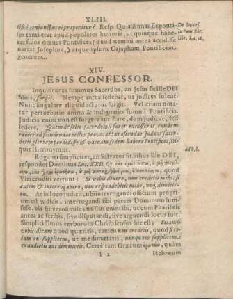 XIV. Jesus Confessor.