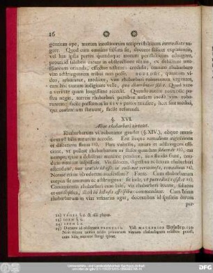 §. XVI. Aliae rhabarbari virtutes.
