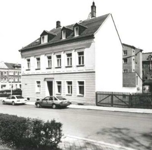 Colditz, Schulstraße 21. Wohnhaus (um 1880). Straßenansicht