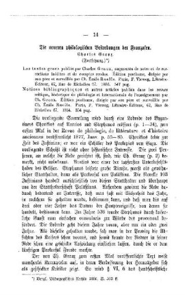 Die neueren philologischen Bestrebungen der Franzosen