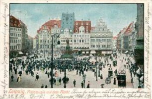 Leipzig: Platzmusik auf dem Markt