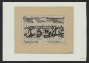 Ansicht von Leipzig, Stich, 1638 : Deo, Parentibus et Magistris : Leiptzig. Univers. - Nürnberg : Fürst , [1638]. - 1 Kunstbl. : Kupferst. ; 14 x 7 cm +++ Auch enth. in: Sciographia cosmica