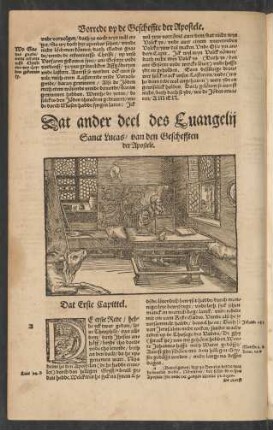 Das ander deel des Evangelii Sanct Lucas/ van den Geschefften der Apostele