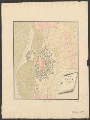 Plan von Esseck in Ungarn