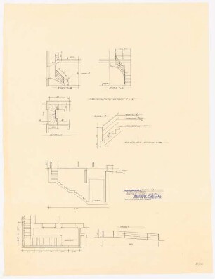 I.G.-Farben, Frankfurt/Main Versuchslaboratorium: Treppengeländer 1:50
