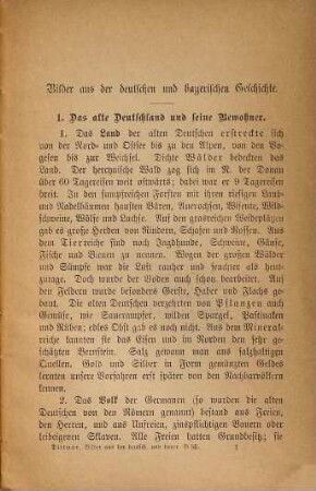Bilder aus der Deutschen und bayerischen Geschichte : Für die Hand der Schüler bearbeitet