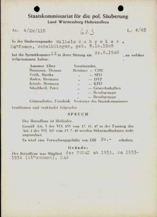 Schreier, Wilhelm