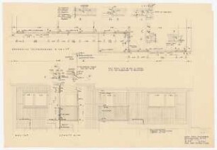 Fa. Thonet, Frankenberg/Eder. Thonet-Siedlung Wohnhaus Frost: Fachwerk im Obergeschoss 1:20, 1:5
