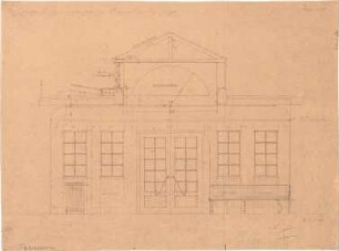Fischer, Theodor; München - Westend, Bergmannstr.; Ledigenheim - Tagesraum (Querschnitt)
