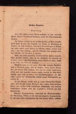 Erstes Kapitel Einleitung
