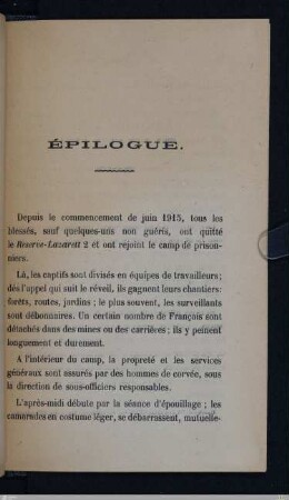 Épilogue