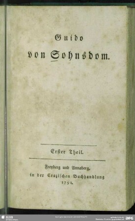 1: Guido von Sohnsdom