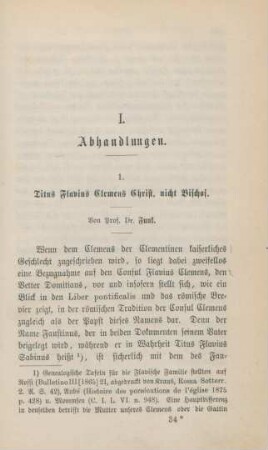 531-563 Titus Flavius Clemens Christ, nicht Bischof