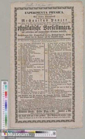 Experimenta Physica. Physikalische Vorstellungen