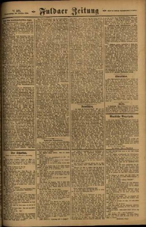 Zweite Ausgabe vom Donnerstag, den 30. Oktober 1919.