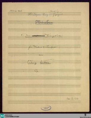 Märchen - Mus. Hs. 1206 : vl, pf