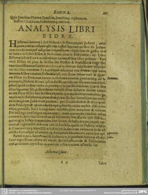 Analysis Libri Esdrae