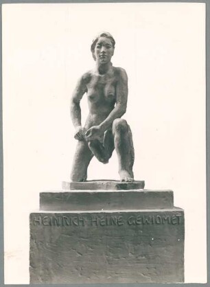 Heine-Denkmal für Düsseldorf, Entwurf III, 1931/32, Gips