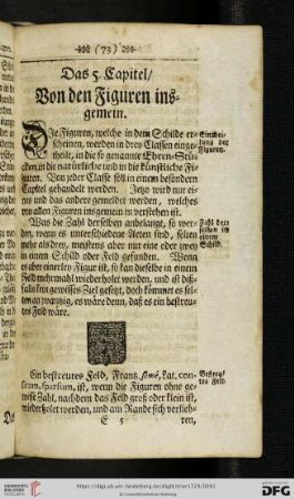 Das 5. Capitel: Von den Figuren insgemein