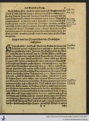 Lingen von den Spannischen…