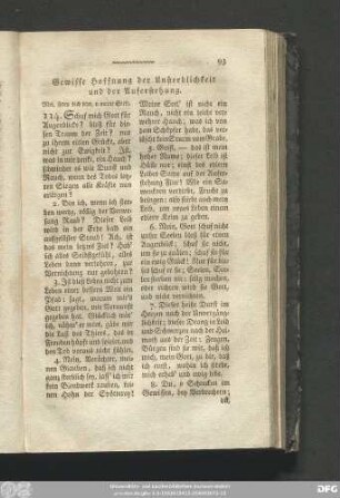 Gewissen Hoffnung der Unsterblichkeit und der Auferstehung.