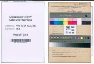 Entnazifizierung Elsa Rudloff , geb. 09.03.1913 ()