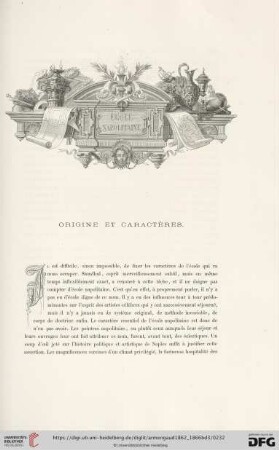 École Napolitaine. Origine et caractères