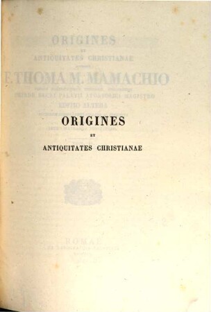 Origines et Antiquitates Christianae, 2
