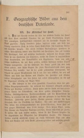 F. Geographische Bilder aus dem deutschen Vaterlande.
