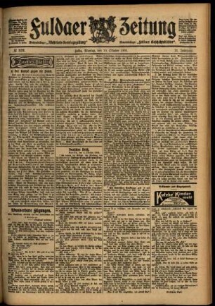 Zweite Ausgabe vom Montag, den 10. Oktober 1904.