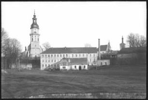 Königsbrück. Hauptkirche mit Schlossmühle