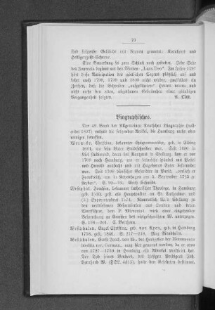 Biographisches.