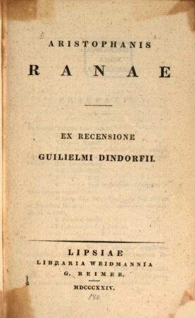 Aristophanis ranae