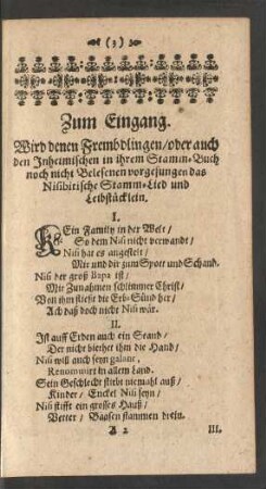 Zum Eingang.