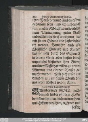 Wider die Verzweiflung.