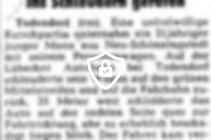 [Name maskiert] geraten
