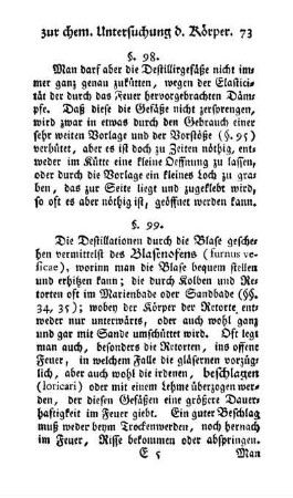 Anwendung der Gefäße zum Destilliren (§. 99)