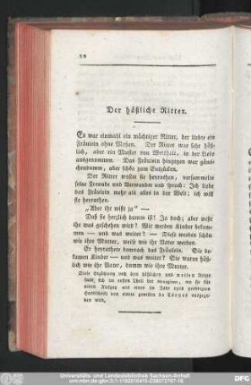 Der häßliche Ritter.