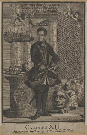 Bildnis des Carolus XII., König von Schweden